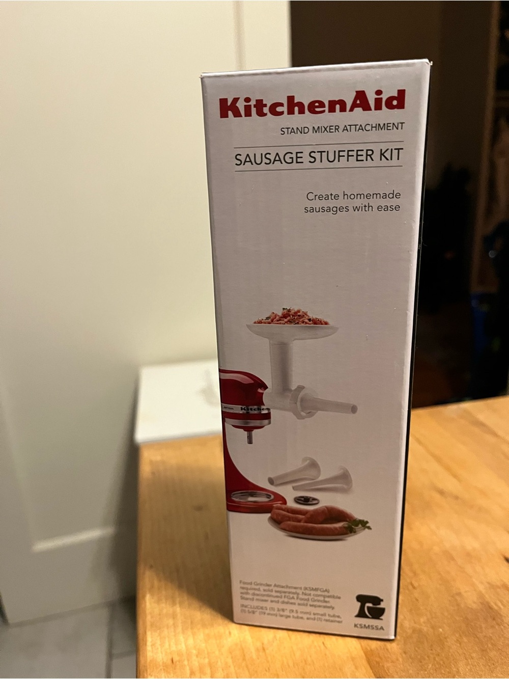 KitchenAid Sausage Stuffer Kit - White and Red Accent